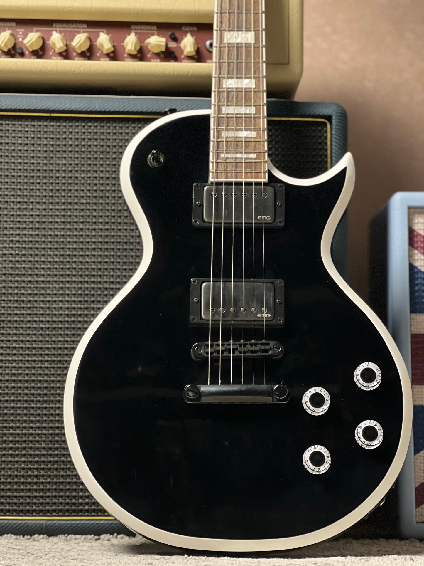 Jackson X Series Signature Marty Friedman MF-1 with Laurel FB in Gloss Black with White Bevels