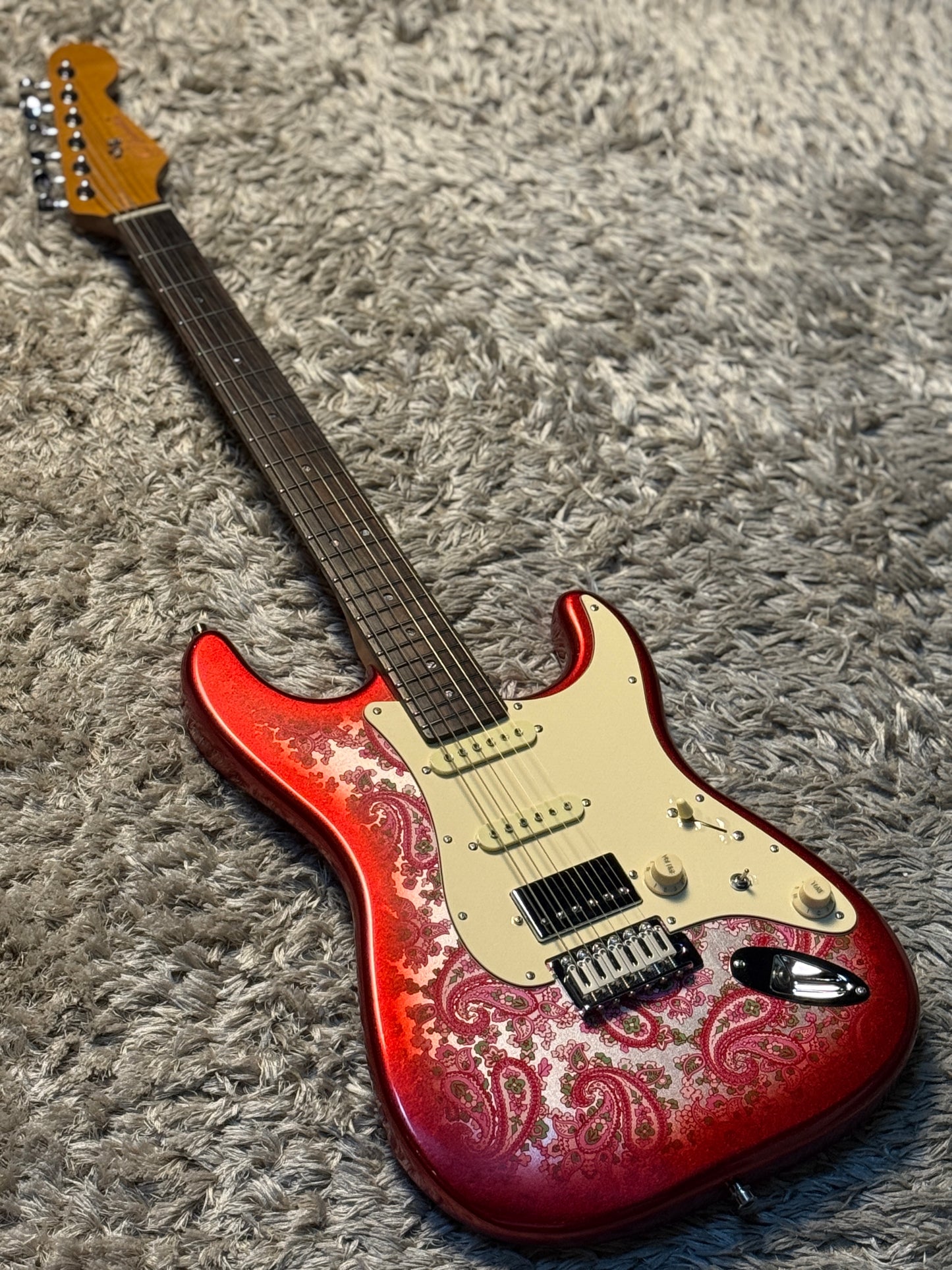 Dhatarattha Classic DST HSS in Pink Paisley with Rosewood FB