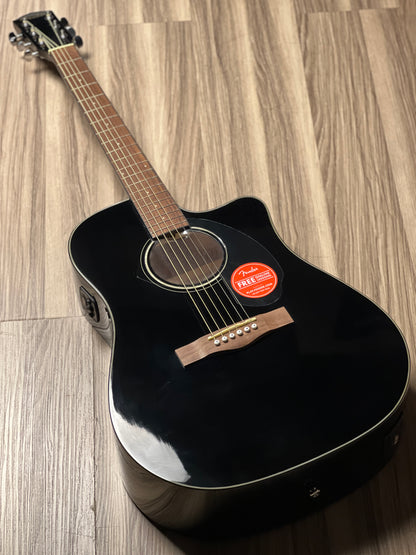 Fender CD60S Solid Top Dreadnought Acoustic Guitar in Black