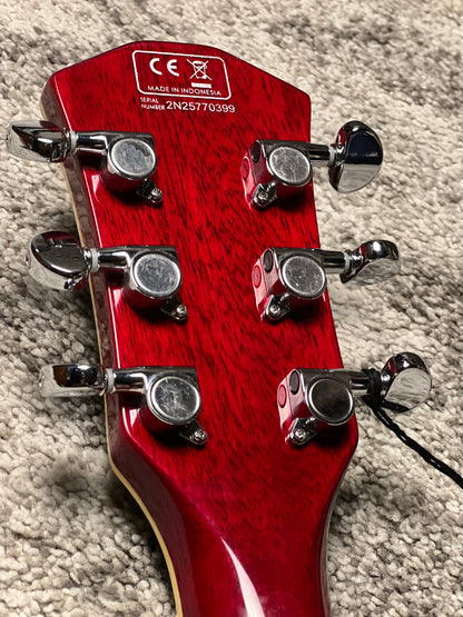 Sire Larry Carlton H7 Semi-hollow in See Through Red