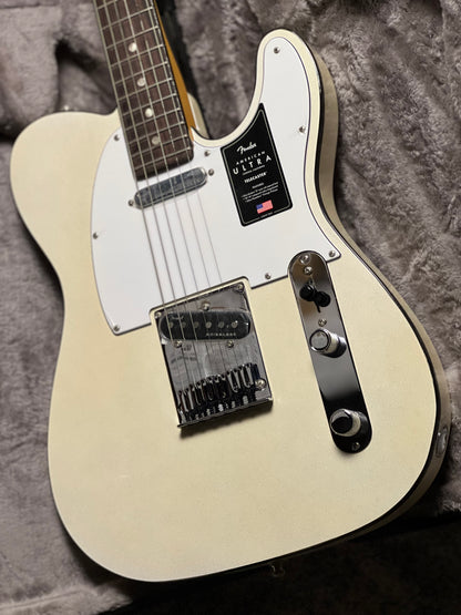 Fender American Ultra Telecaster with Rosewood FB in Arctic Pearl