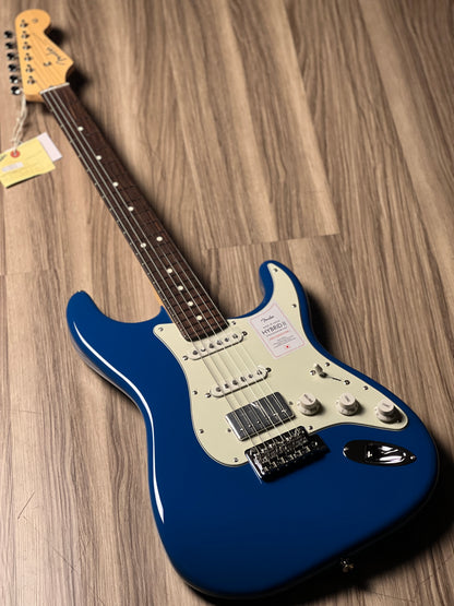 Fender Japan Hybrid II Stratocaster HSS with RW FB in Forest Blue JD23033791