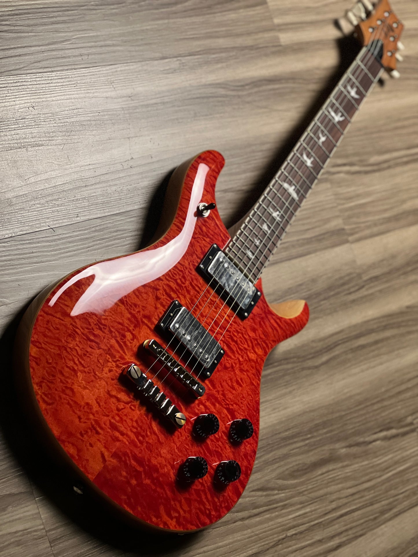 PRS SE 594 Quilt Limited Edition Doublecut in Blood Orange