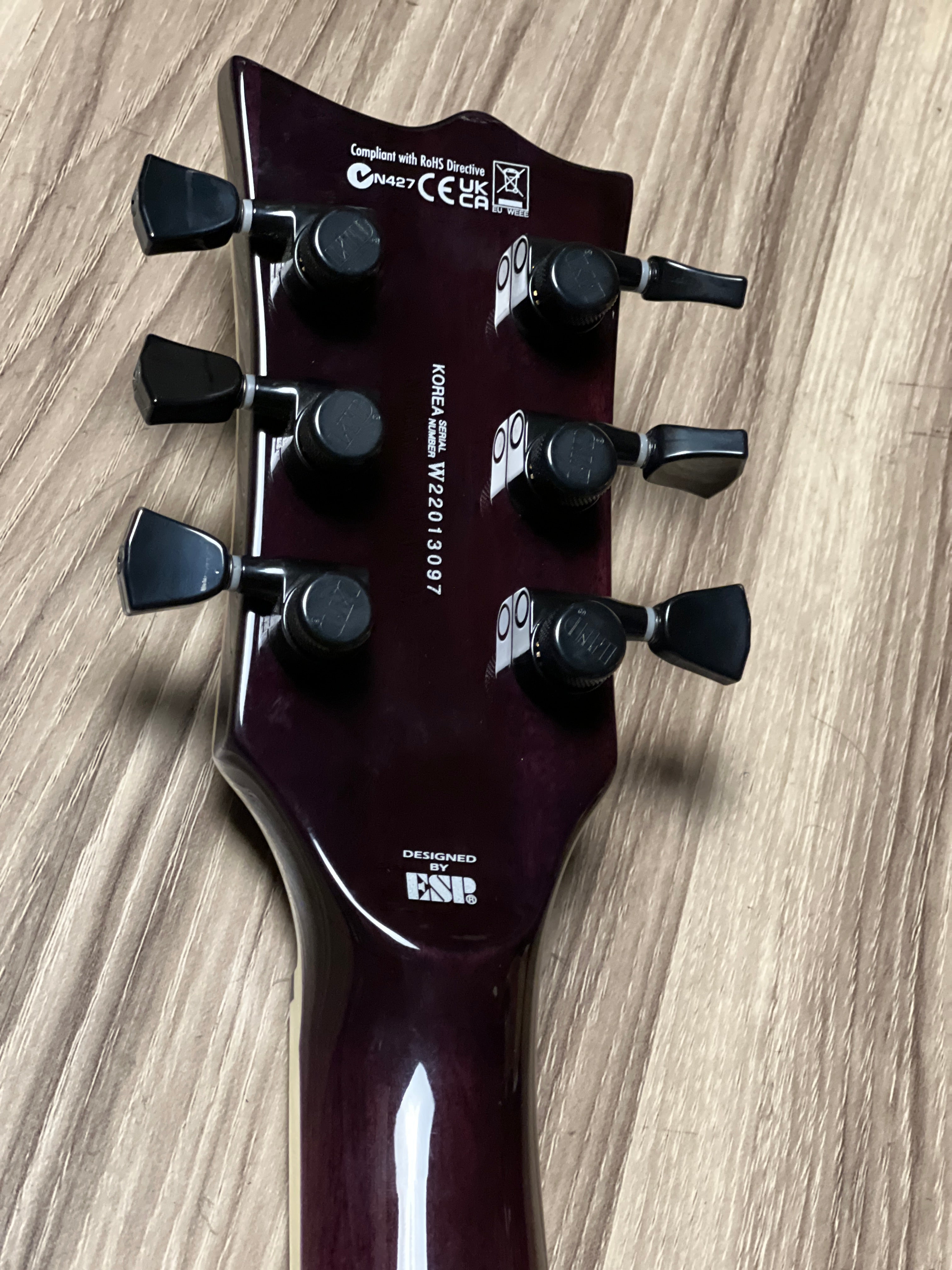 ESP LTD Deluxe Eclipse EC-1000 in See Thru Purple – nafiriguitar.com