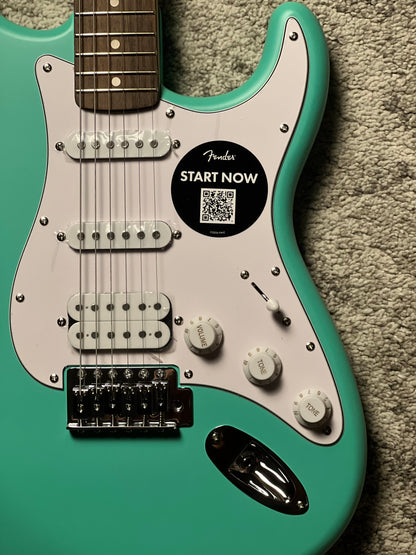 Squier Debut Series Stratocaster with Laurel FB in Sea Foam Green