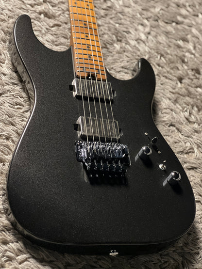 Soloking MS-1 Custom 24 HH FR Flat Top in Metallic Black Nafiri Special Run