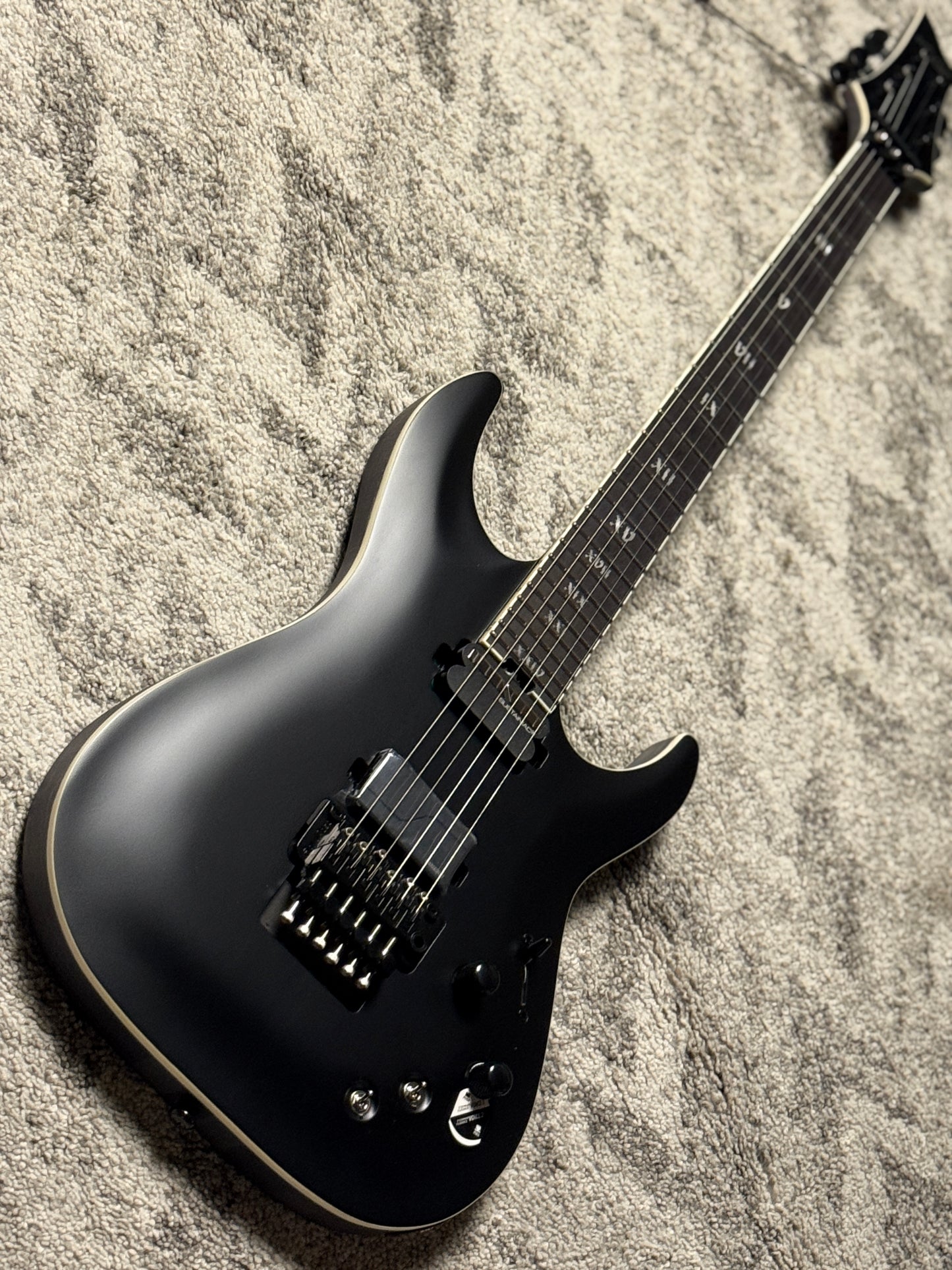 Schecter C-1 FR S SLS Elite Evil Twin - Satin Black W25120991