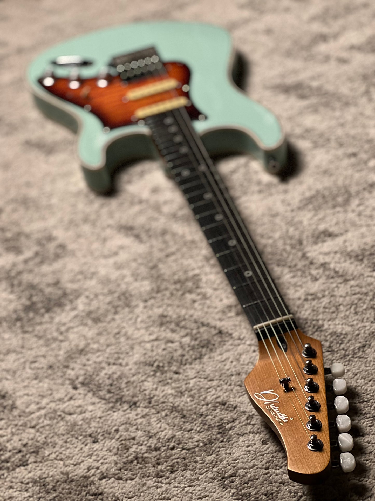 Dhatarattha Custom DST HSS in Surf Green with Rosewood FB