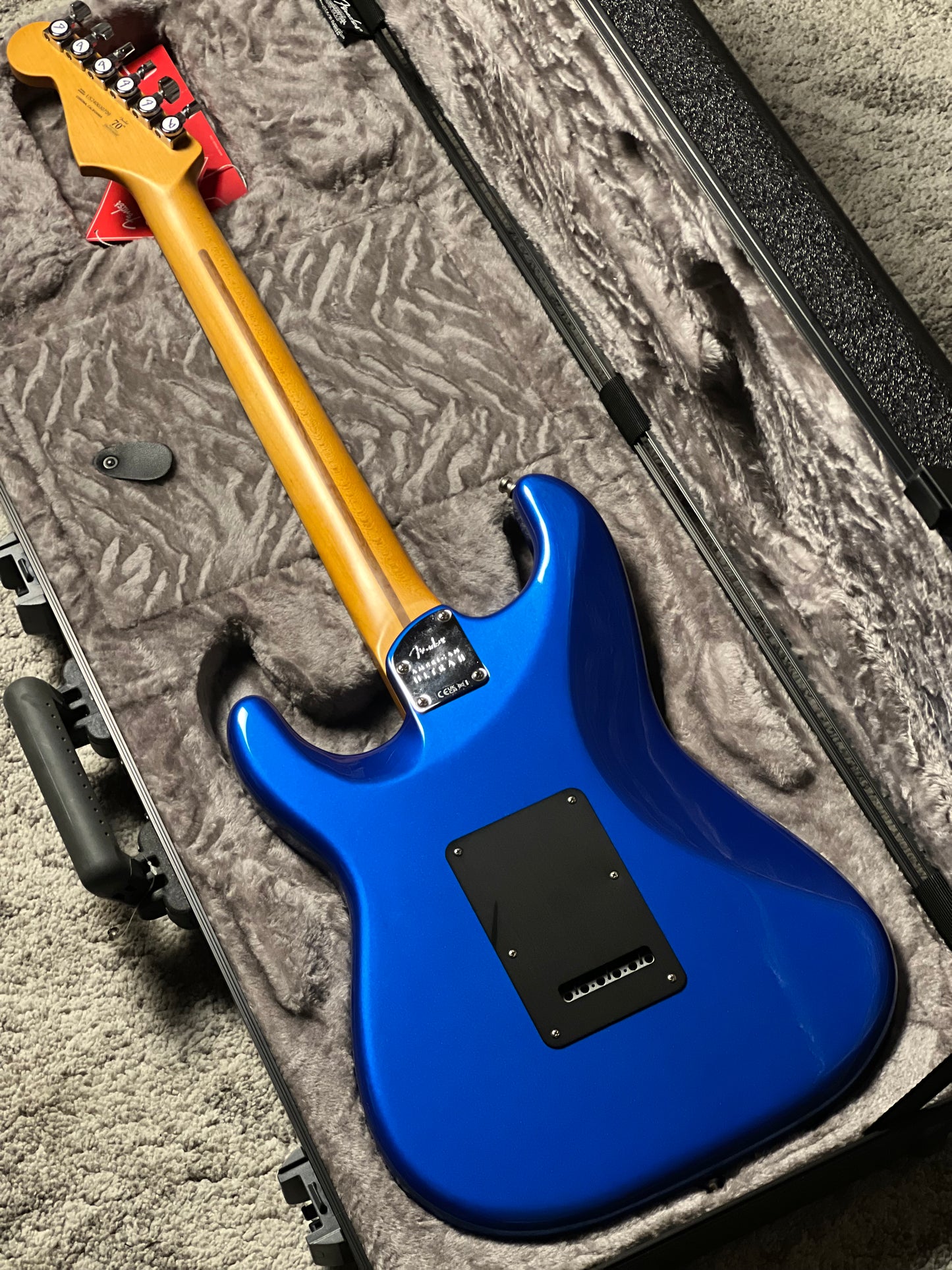 Fender American Ultra II Stratocaster HSS with Ebony FB in Noble Blue US240030709