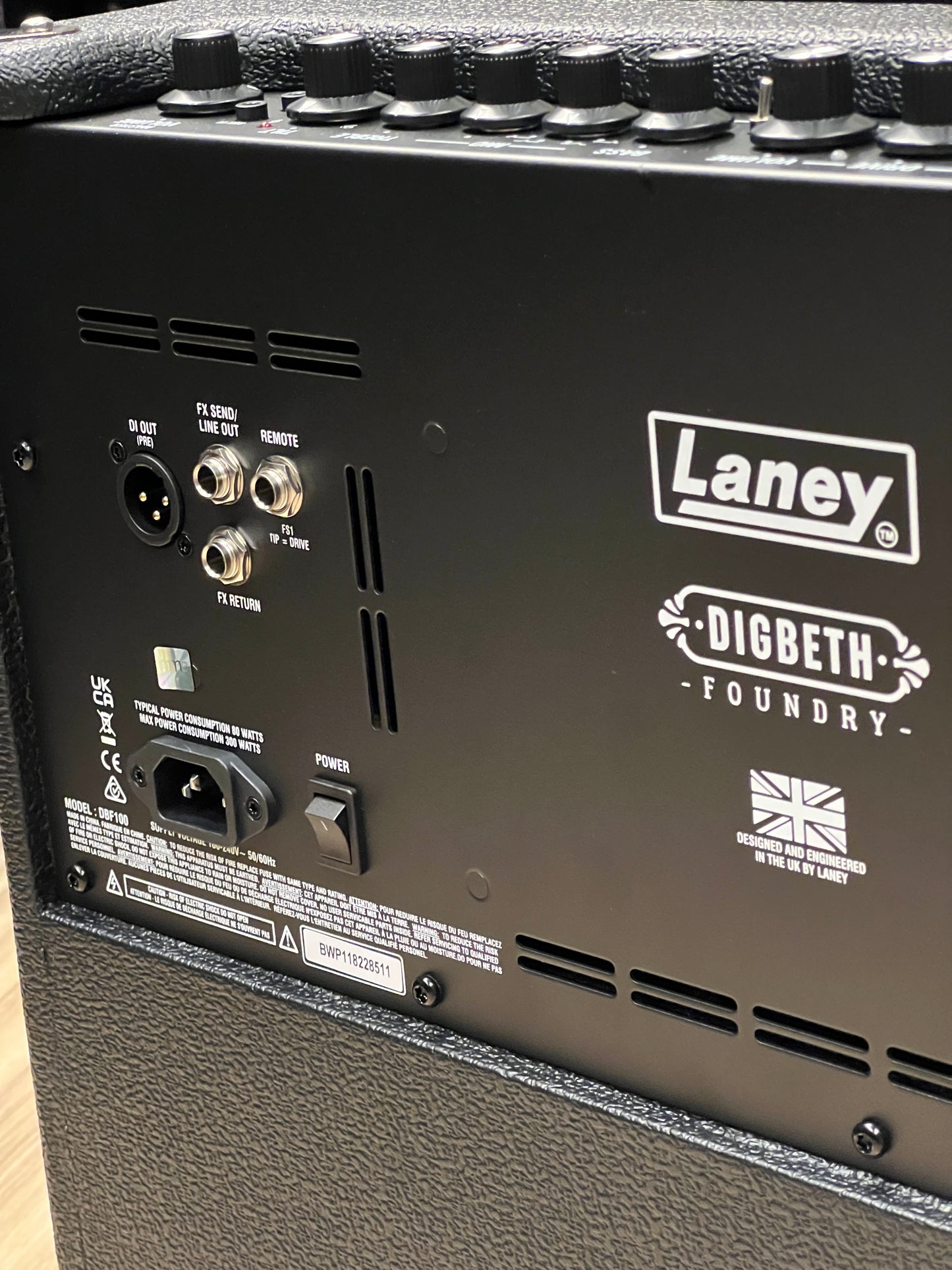 Laney DBF100 Digbeth Foundry 100 watt 1x12 inch Bass Combo Amplifier