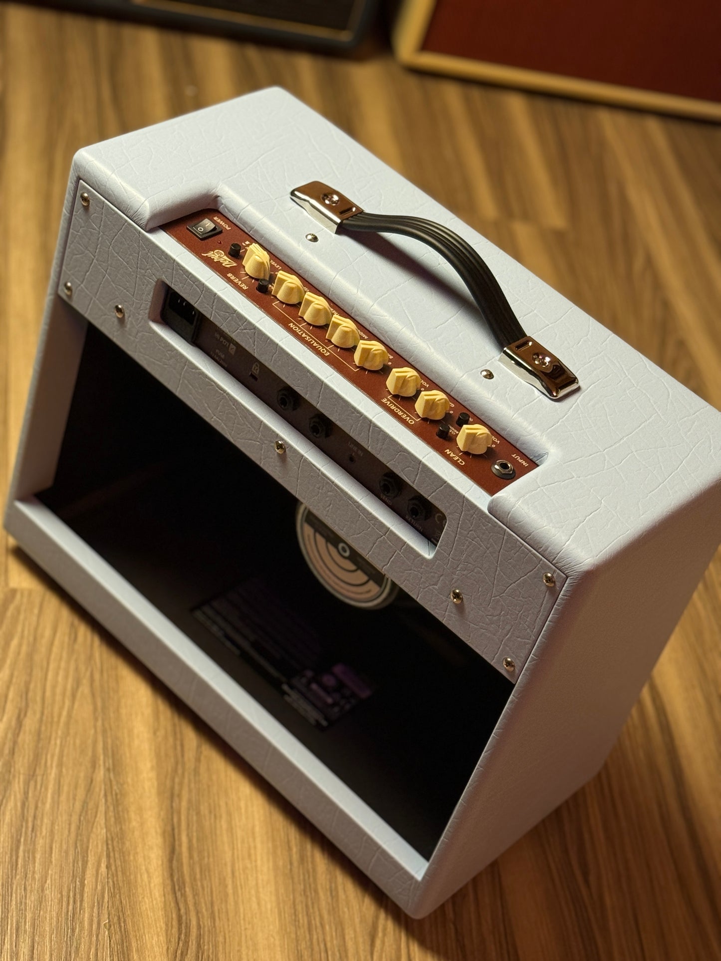 Blackstar Debut 50R 50-watt 1 x 12-inch Combo Amplifier in Baby Blue Tolex with Union Flag Grille