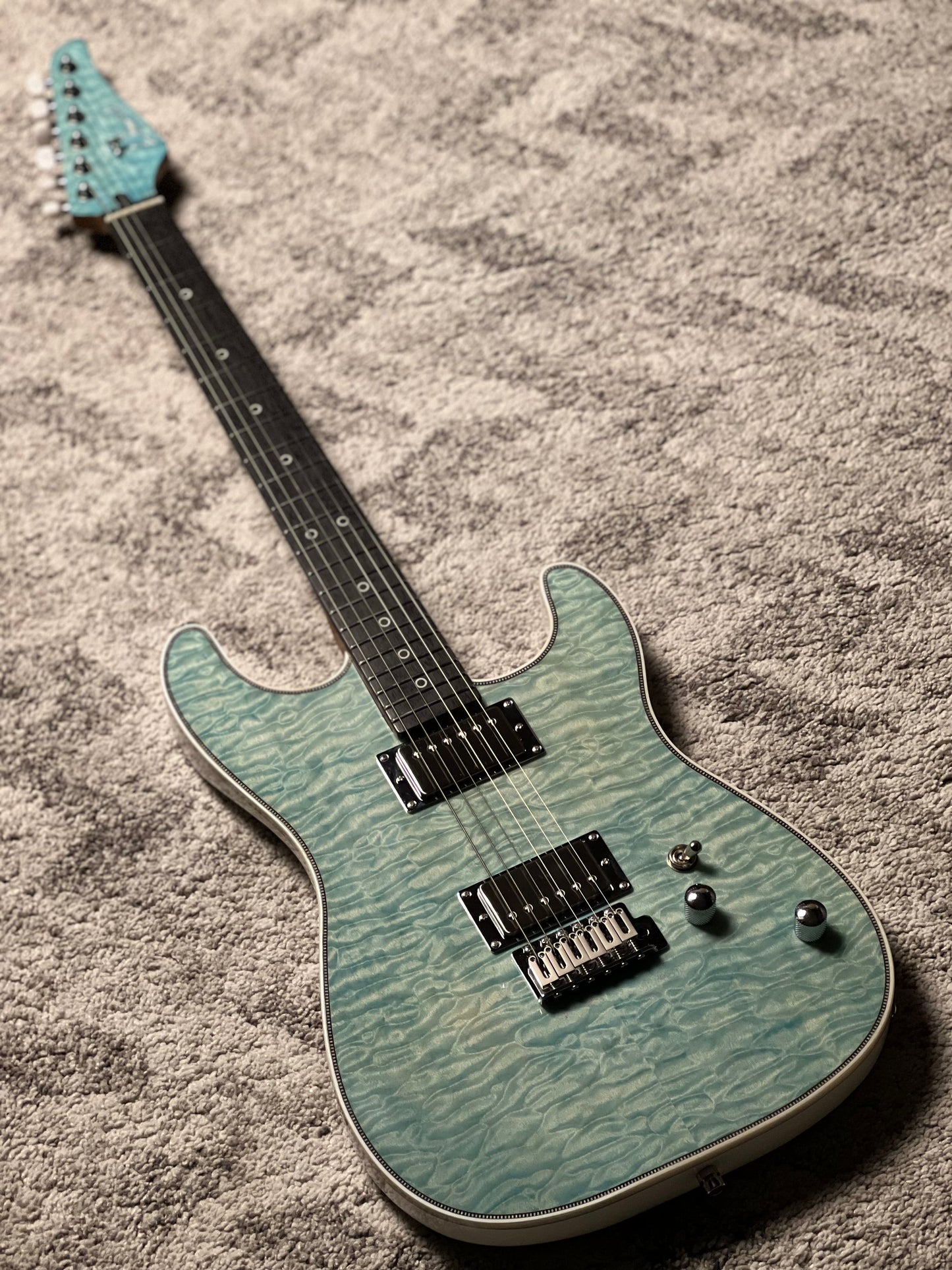 Dhatarattha Custom DST HH Quilt in Mint Green with Rosewood FB