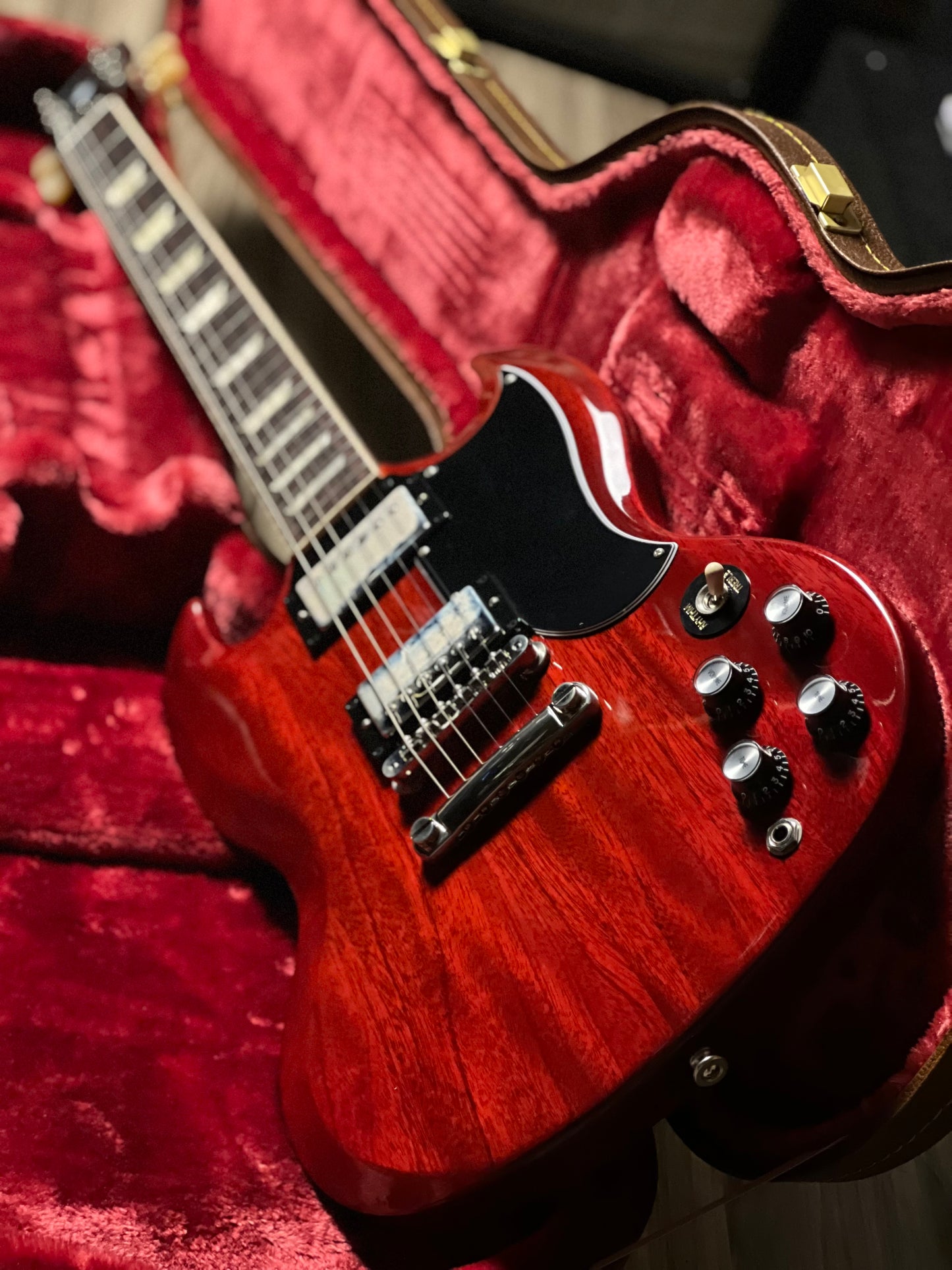Gibson Original Collection SG Standard `61 Stop Bar สี Vintage Cherry