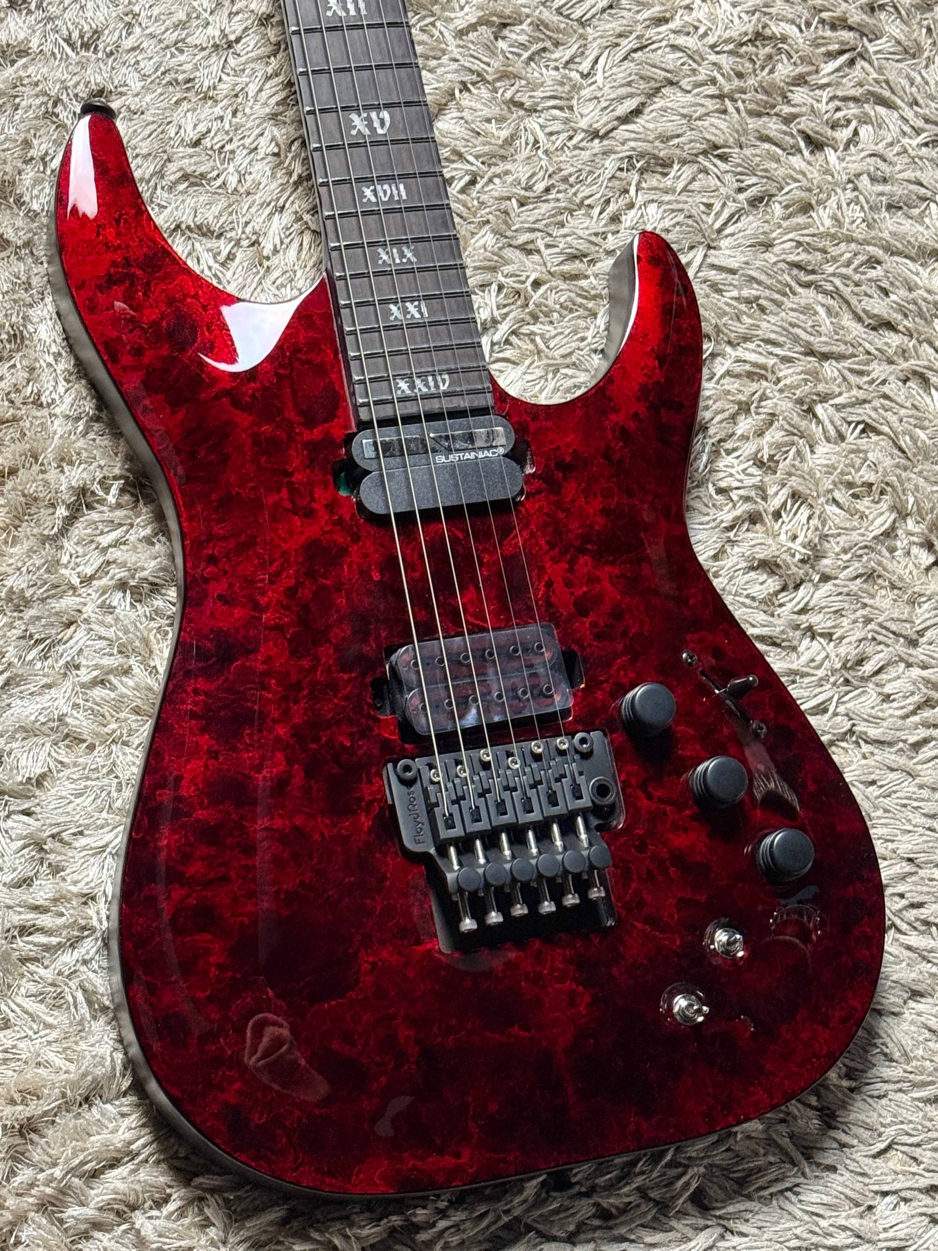 Schecter C-1 FR-S Apocalypse - Red Reign – nafiriguitar.com