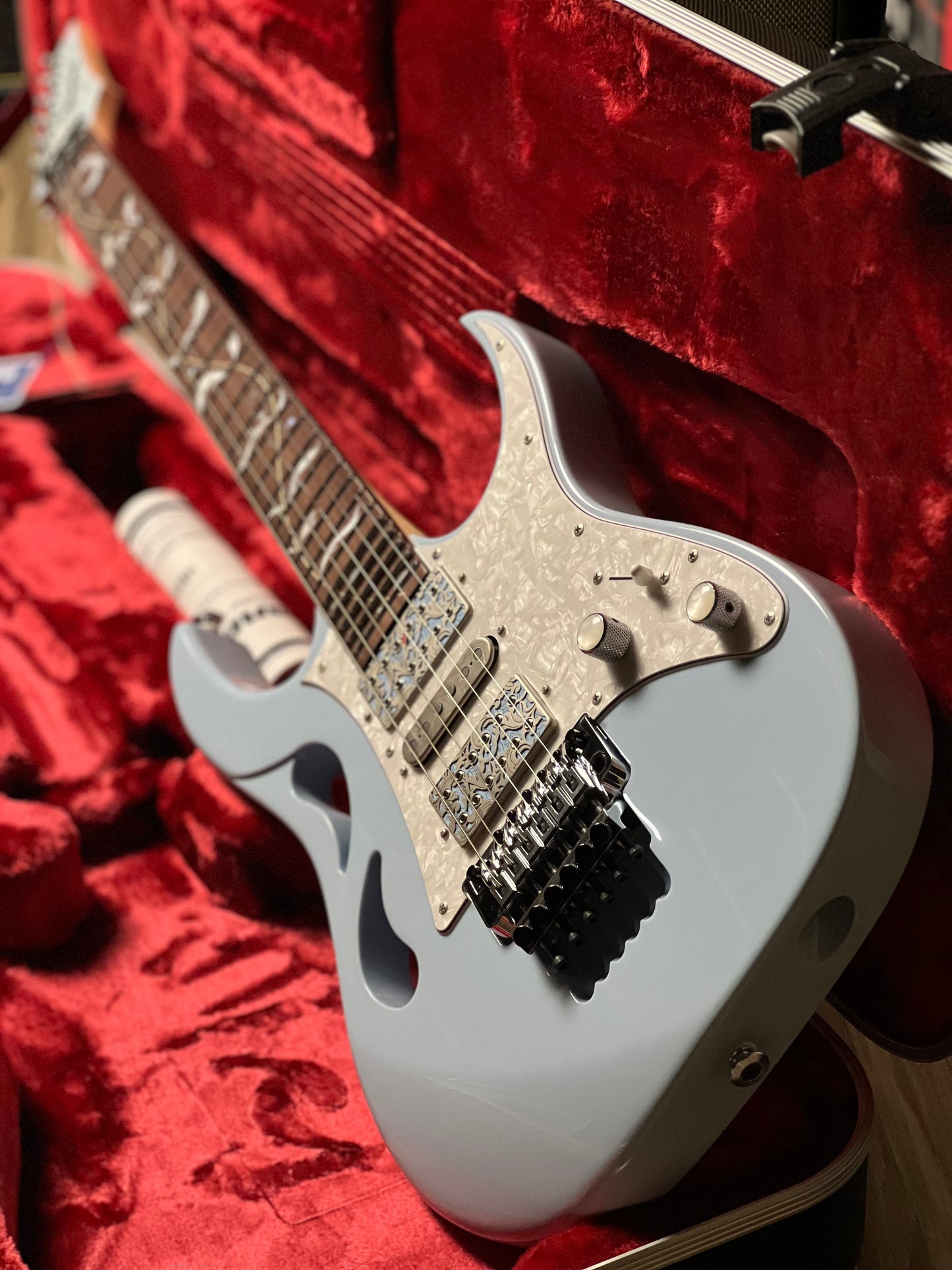 Ibanez PIA3761C Steve Vai Signature in Blue Powder with Case F2422314