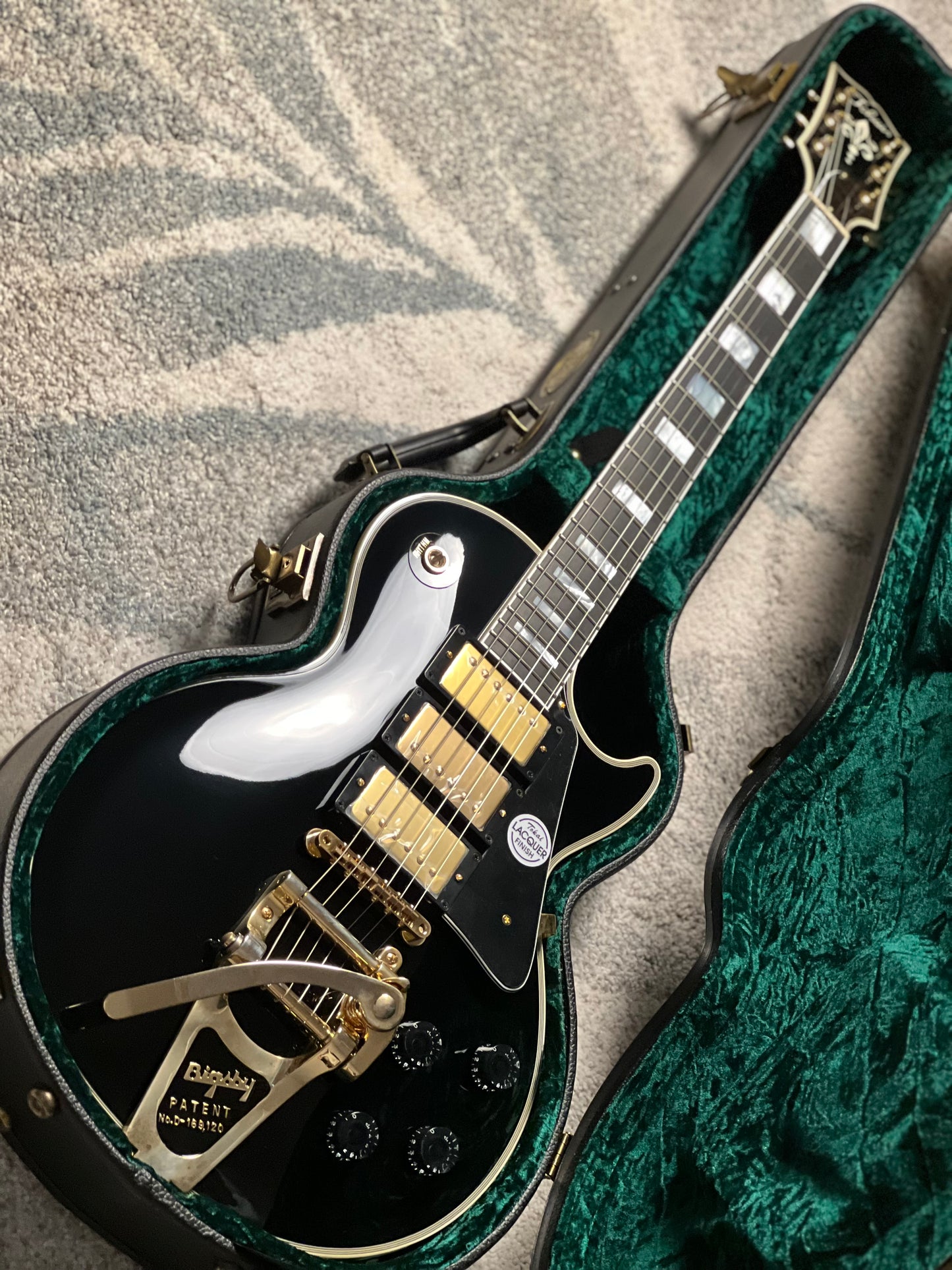 Tokai Love Rock Japan LC-201S-3PU-B7G BB in Black Custom Shop Series 2551416