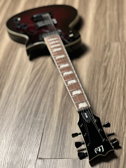 ESP LTD EC-256 QM See Thru In Black Cherry Sunburst W123070380