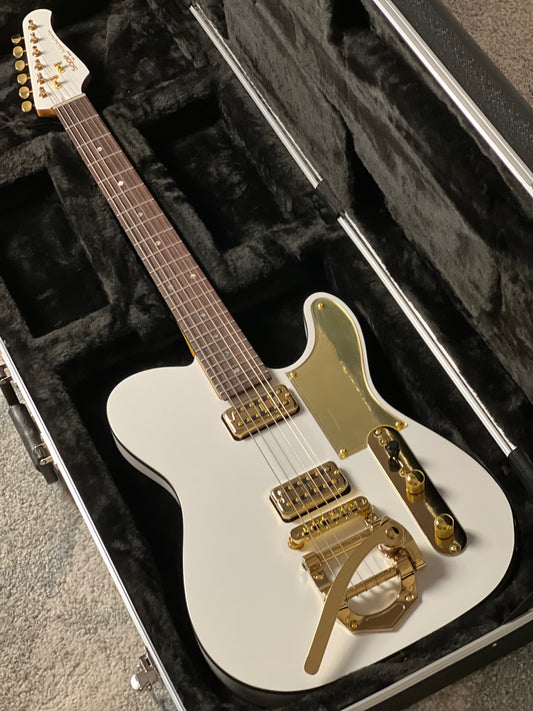 SQOE SETL1000FR Premium Caston Series Professional Limited Edition in Pearl White