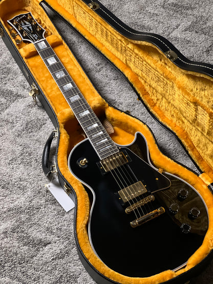 Gibson Les Paul Custom Ebony Fingerboard Gloss Ebony w/ Case CS 403758