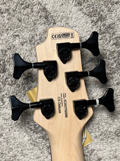 Cort C5 Deluxe Electric Bass Guitar in Black