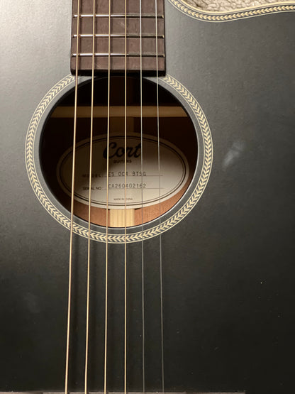 Cort Essence ES-OC4-BTSG Acoustic Guitar, Black Top Semi Gloss