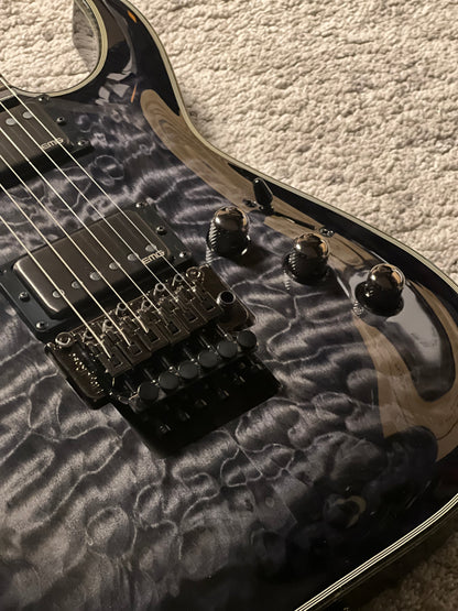 Schecter Hellraiser Hybrid C-1 FR TBB with Floyd Rose in Trans Black W23070014
