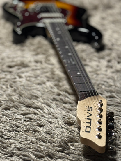 Saito S-622CS SSH Heritage with Rosewood in 3-Tone Sunburst with Tortoise PG 253034