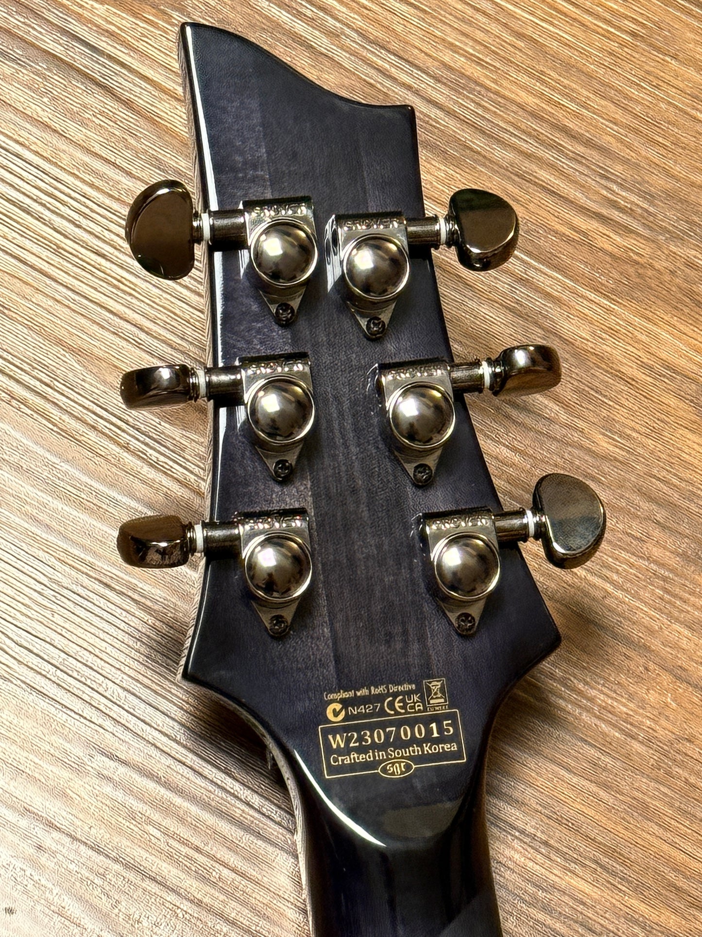 Schecter Hellraiser Hybrid C-1 FR TBB with Floyd Rose in Trans Black W23070015