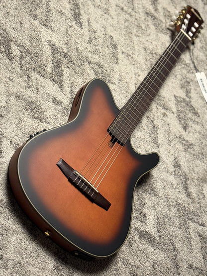 Ibanez FRH10N-BSF Acoustic-Electric Guitar in Brown Sunburst Flat