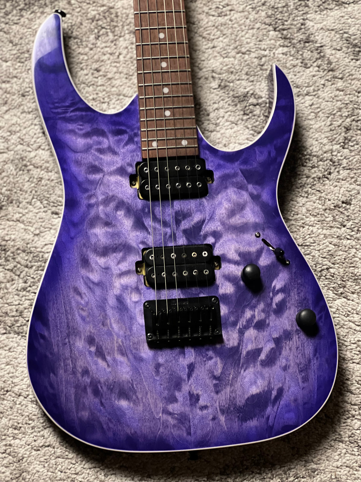 Ibanez RG421QM in Cerulean Blue Burst I260810430 (USED)