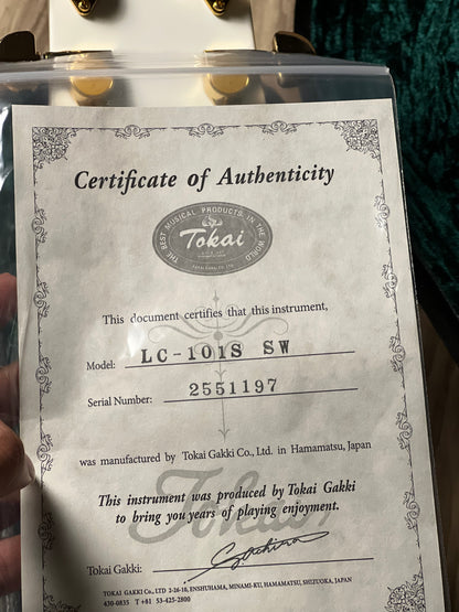 Tokai Love Rock Japan LC-101S in Snow White 2551197