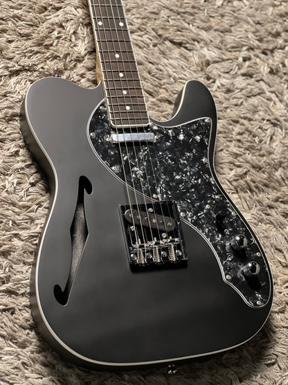 SLX Musicool Raven Thinline in Stealth Black with Rosewood FB