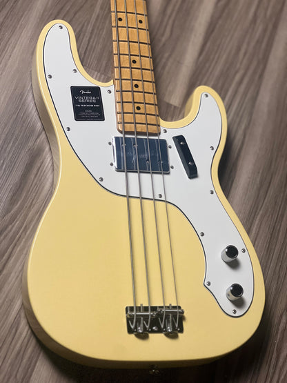 Fender American Vintera II 70s Telecaster Bass with Maple FB in Vintera White