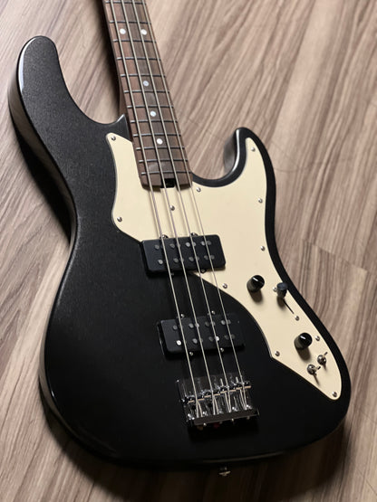 Soloking MJ-1 Classic Bass in Black Metallic with Roasted Maple Neck