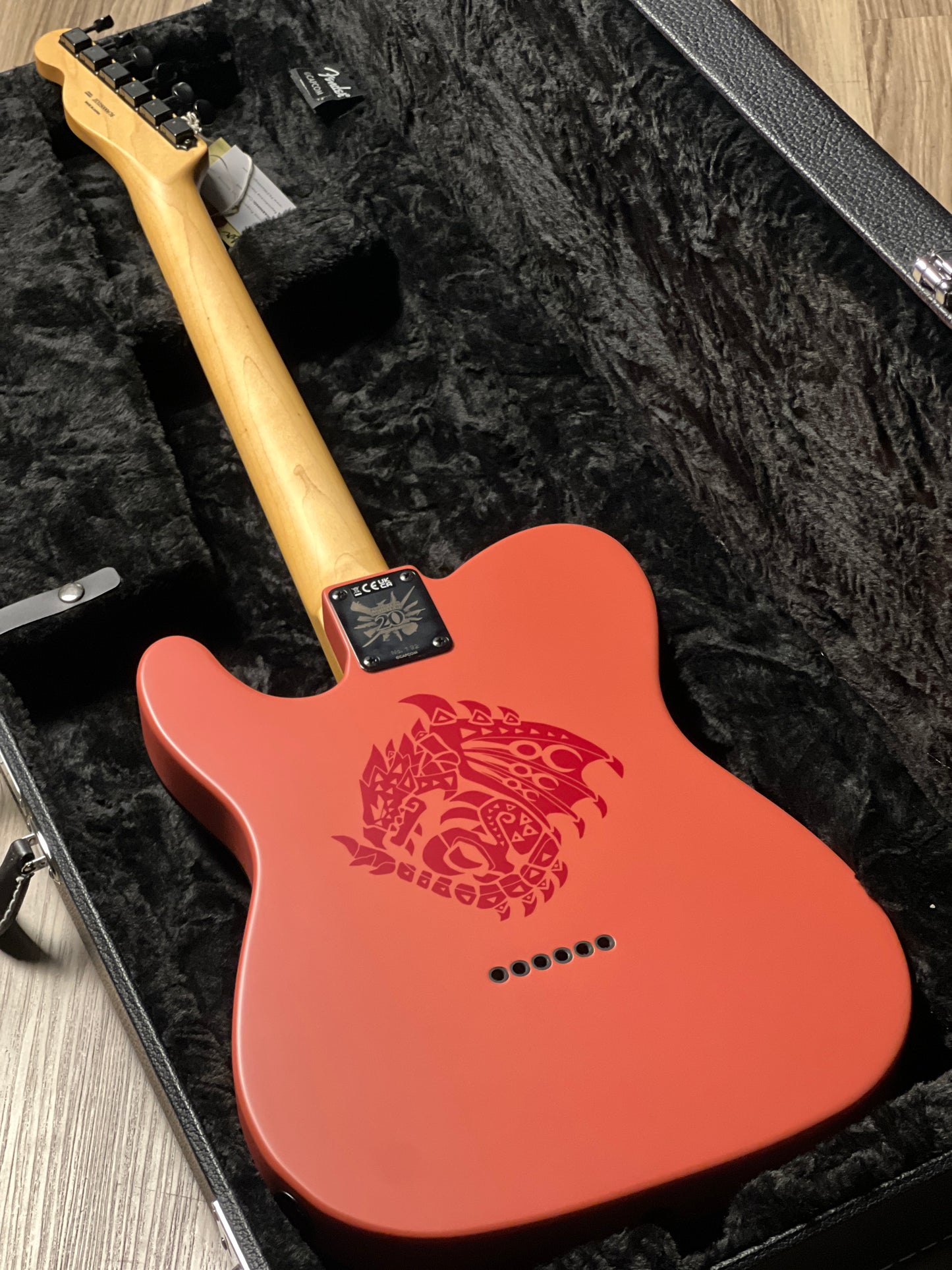 Fender MIJ Limited Edition Monster Hunter Rathalos Telecaster with RW FB in Rathalos Red JD25000676