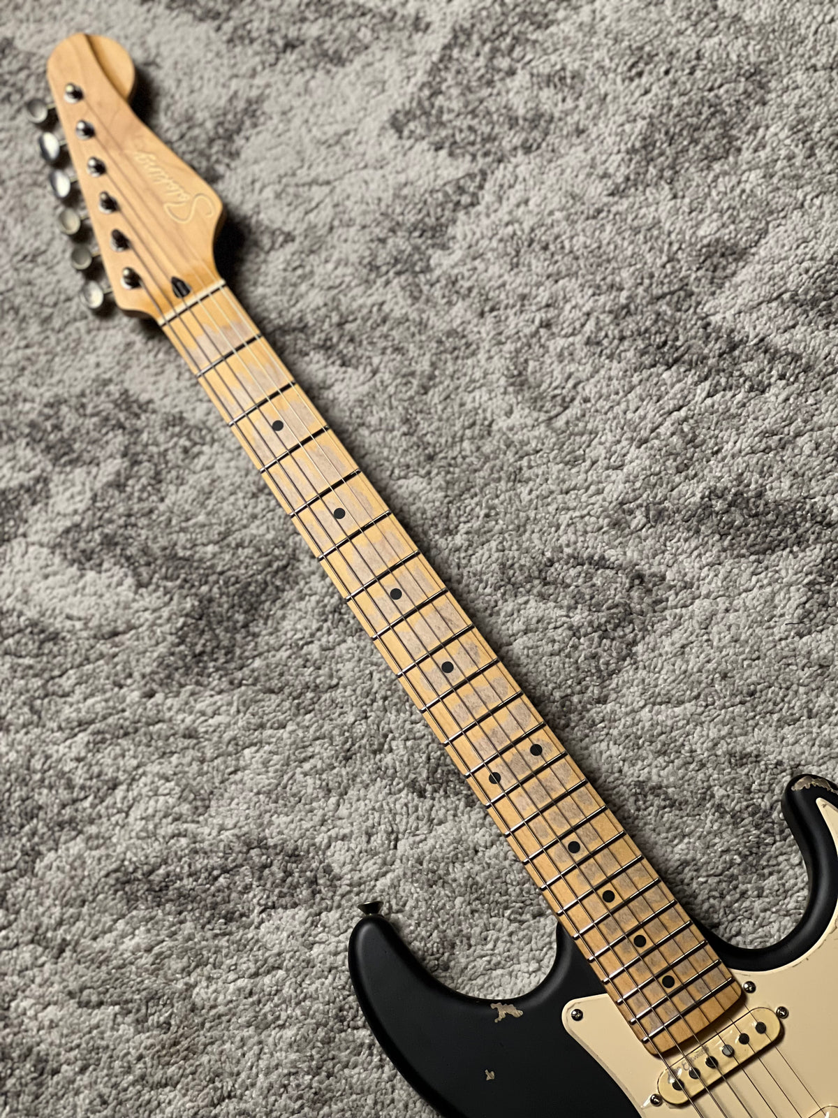 Soloking MS-1 Tribute 50s SSS Relic with Maple FB in Black