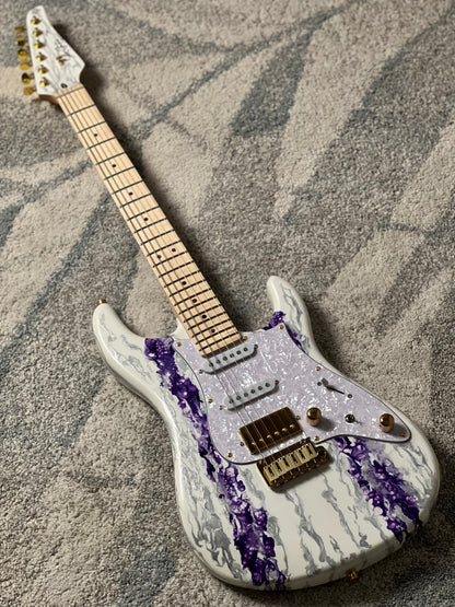 SLX X Dhatarattha Custom DST in Amethyst Shmear with Maple FB