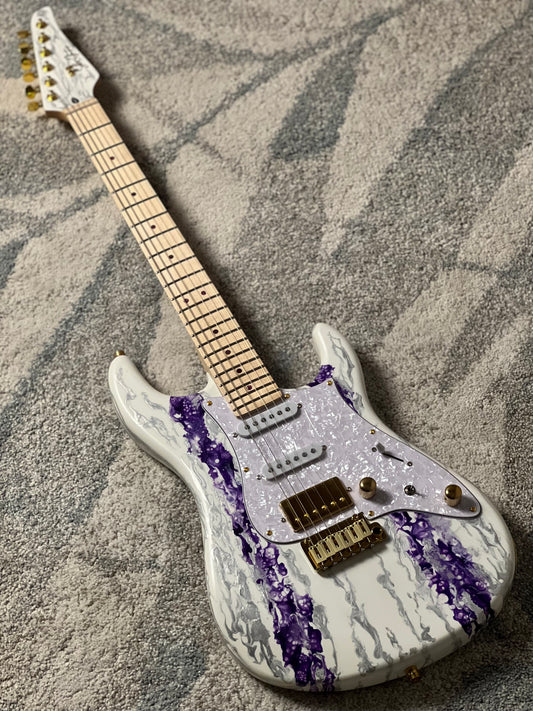 SLX X Dhatarattha Custom DST in Amethyst Shmear with Maple FB