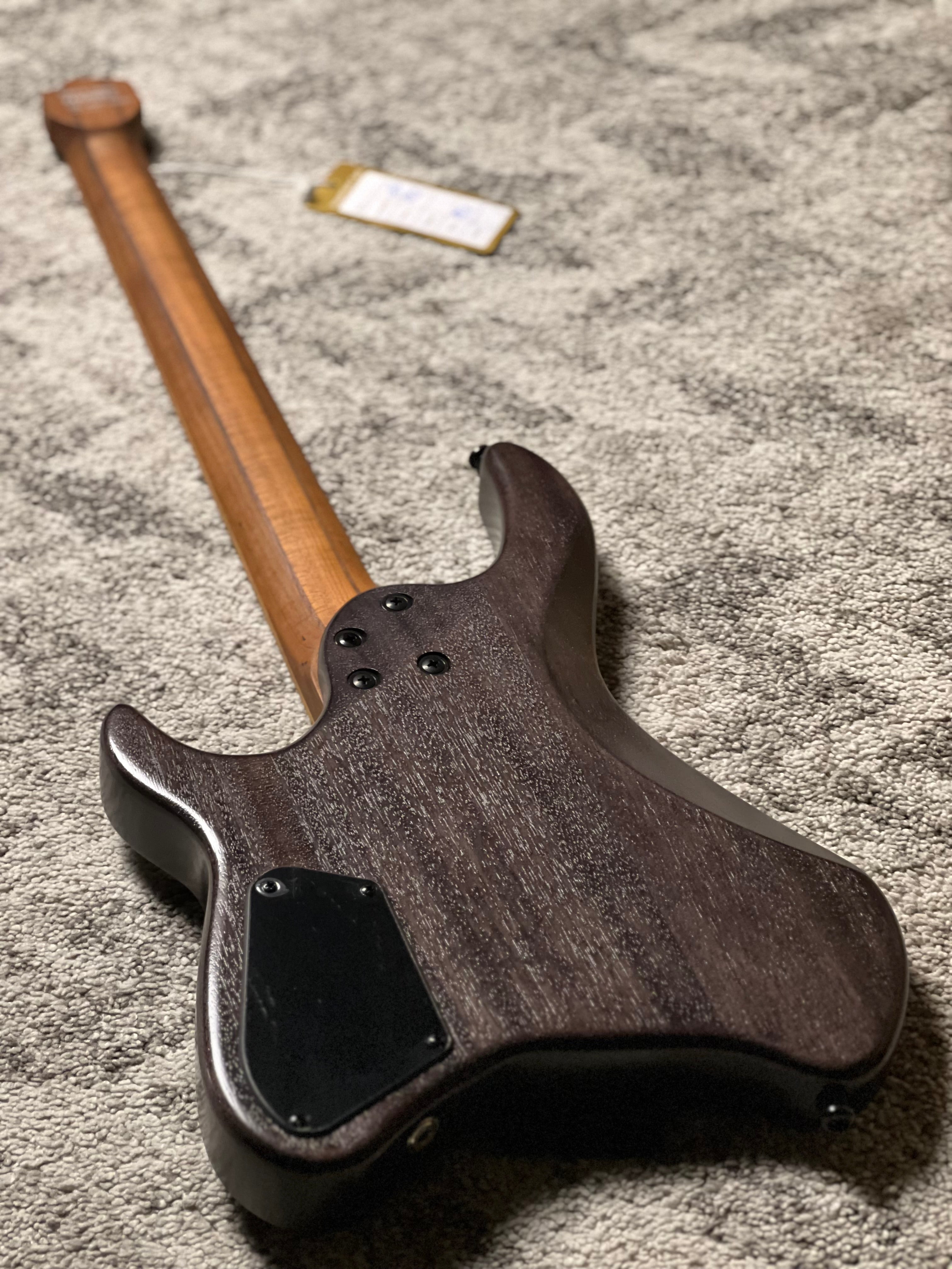 Cort Space G6MS Headless Multiscale in Semi Gloss Trans Black