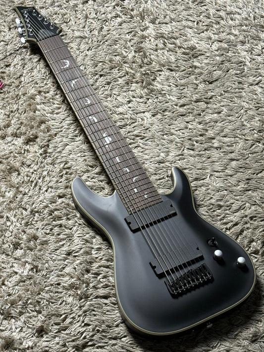 Schecter Damien Platinum 9 SBK in Satin Black W23090772