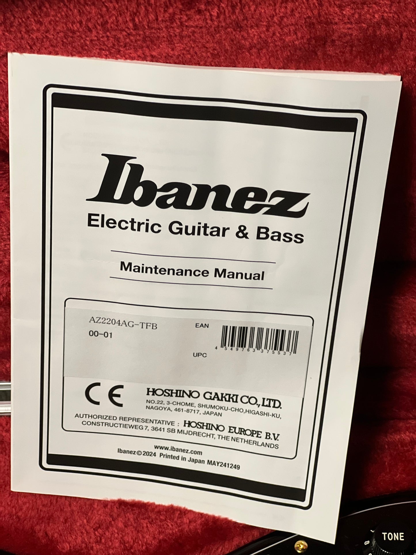Ibanez Prestige AZ2204AG-TFB w/Case in Tri Fade Burst F2533630