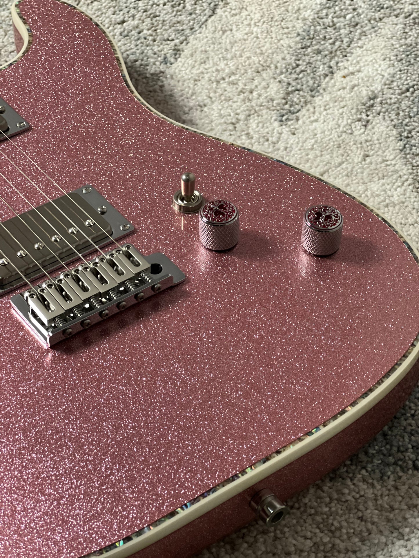 Dhatarattha Custom DST HH in Lavender Sparkle with Rosewood FB