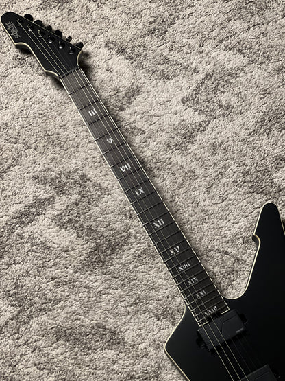 Schecter E-1 SLS Evil Twin in Satin Black