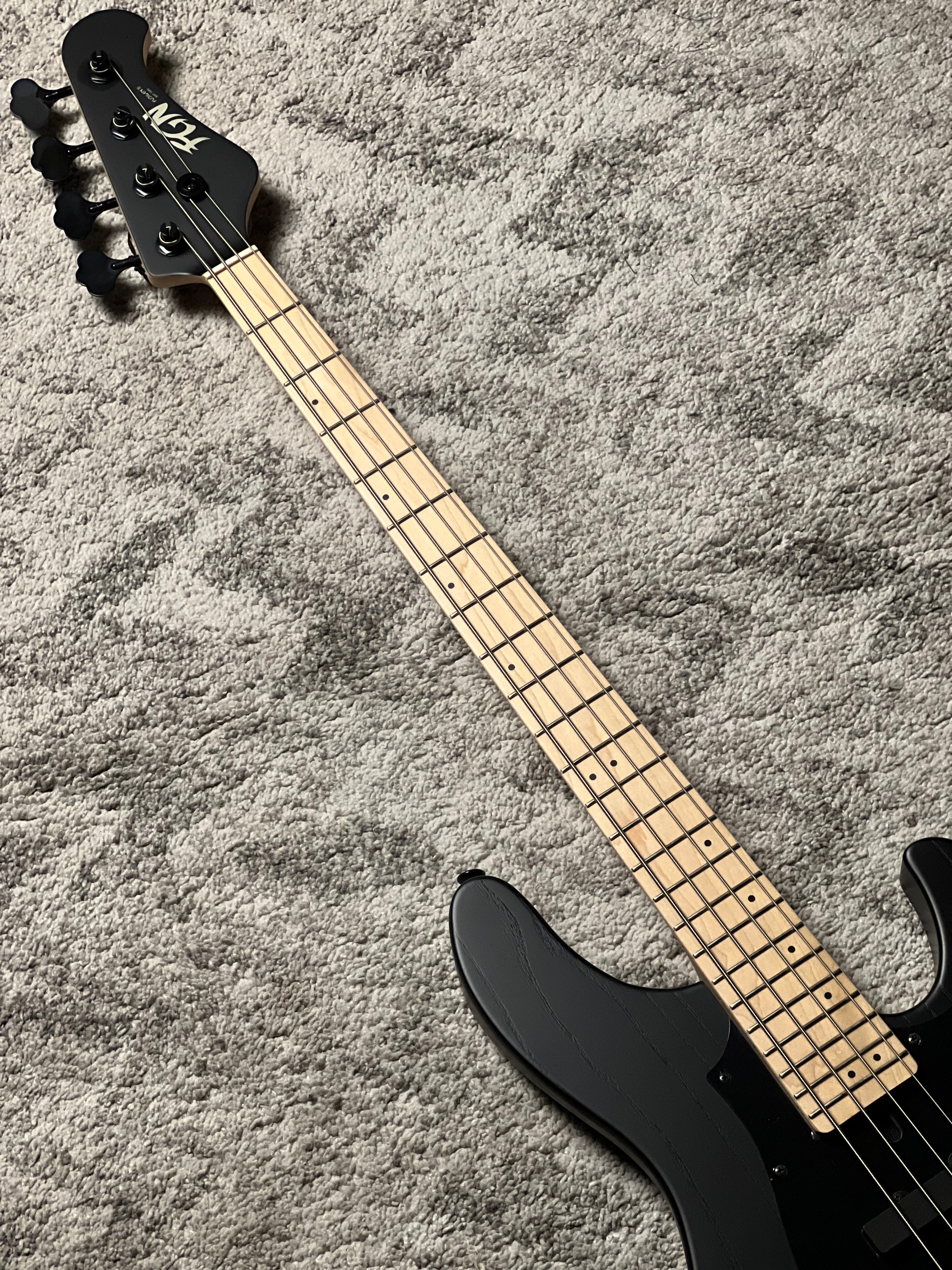 Fujigen FGN Mighty Jazz JMJ2-ASH-DEM/OPB in Open Pore Black
