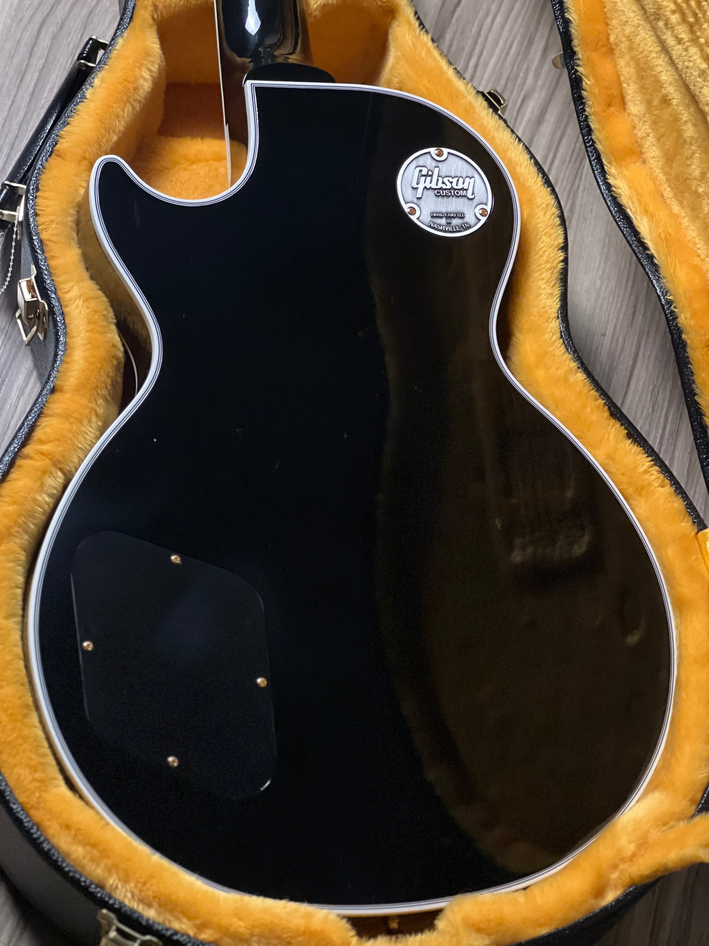 Gibson Les Paul Custom Ebony Fingerboard Gloss Ebony w/ Case CS 404299