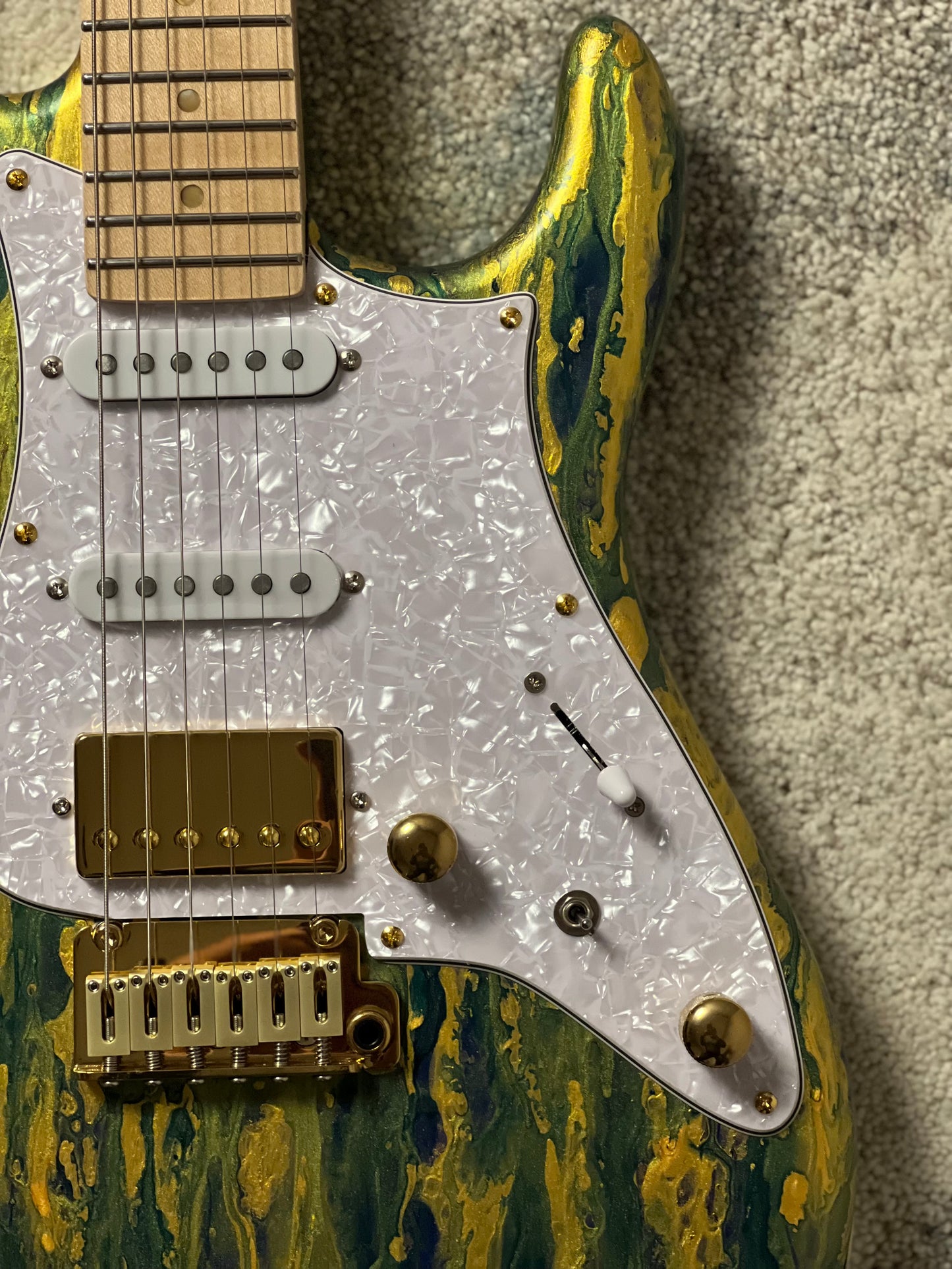 SLX X Dhatarattha Custom DST in Malibu Shmear with Maple FB