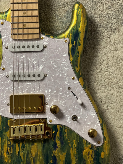 SLX X Dhatarattha Custom DST in Malibu Shmear with Maple FB