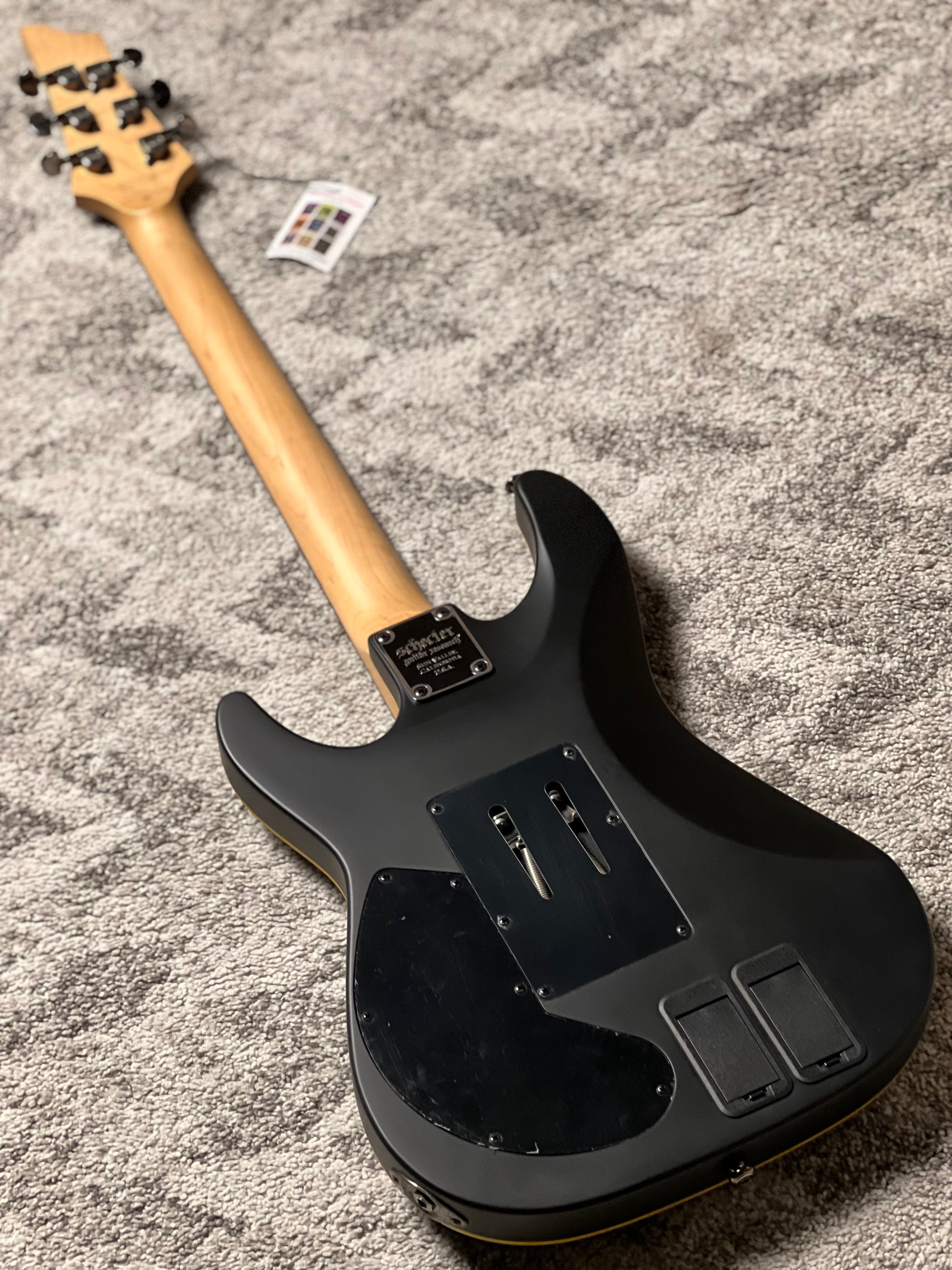 Schecter Demon-6 FR-S in Aged Black Satin – nafiriguitar.com