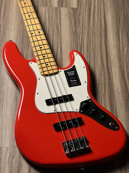 Fender Player II Jazz Bass With Maple FB In Coral Red