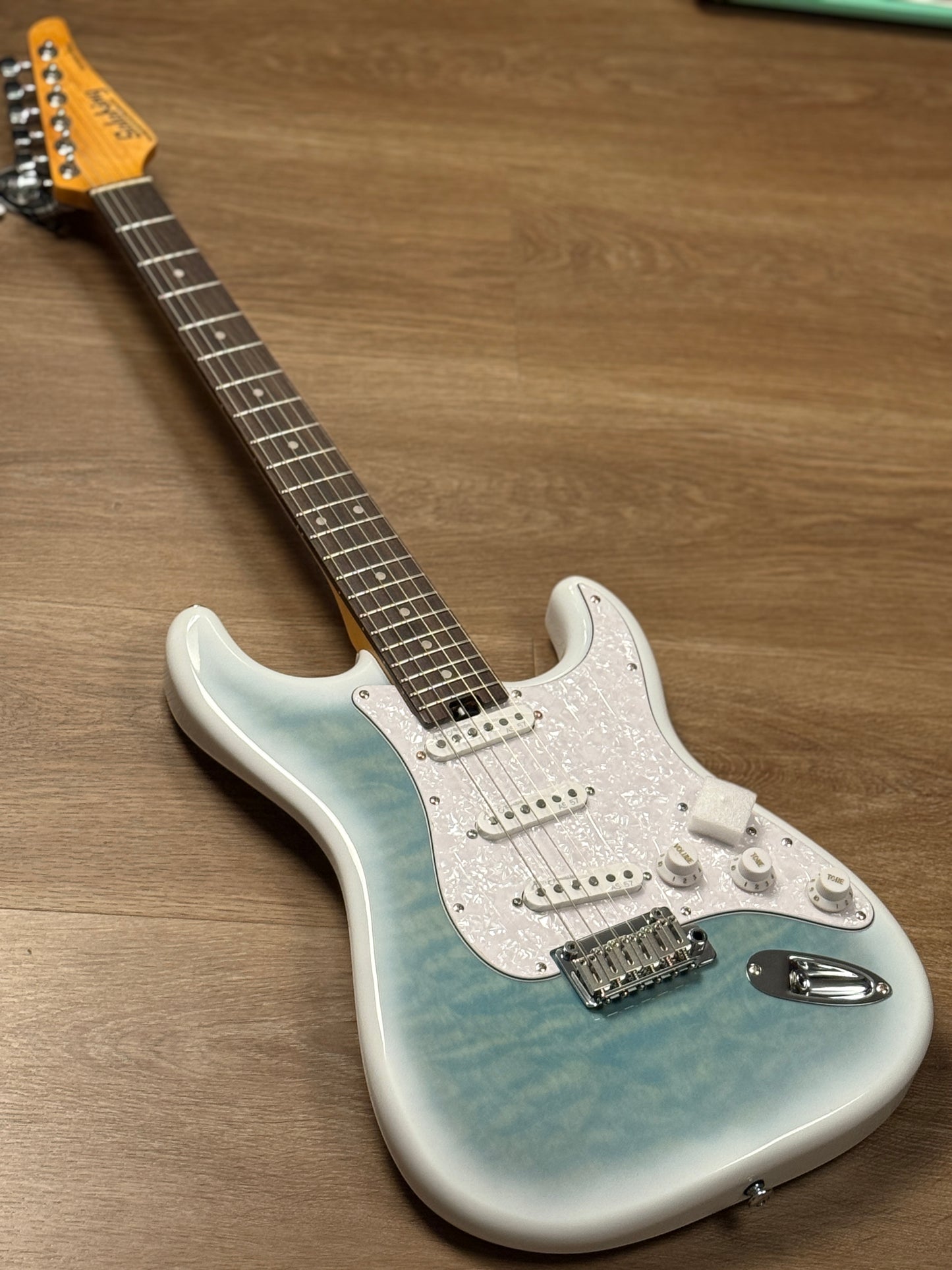 Soloking MS-1 Artisan Quilt SSS with Rosewood FB in Larimar Nafiri Special Run